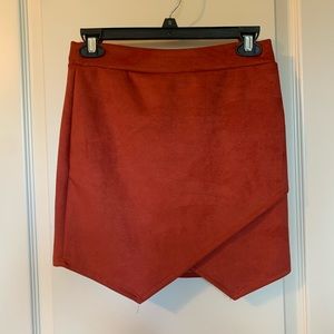 Beautiful red mini skirt